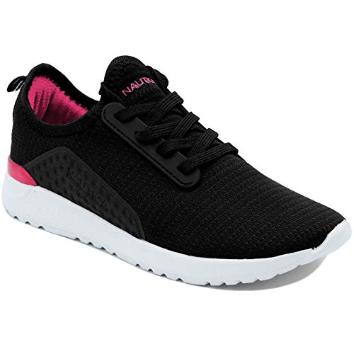 Nautica Missy Youth Girls Athletic Fashion Cross Trainer Lace Up Running Sneakers -Kaiden