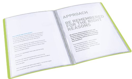 Esselte 623994 VIVIDA Sichtbuch (A4, PP, flexibler Einband, 20 Hüllen) grün