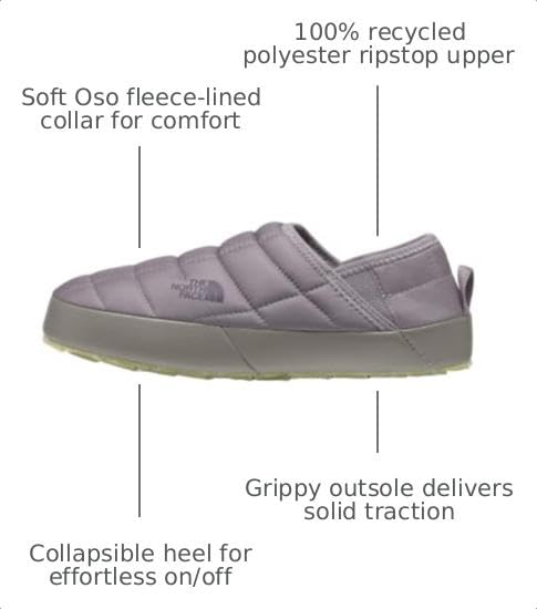 Image of THE NORTH FACE Women's Thermoball Traction Mule V Winter Shoe | Insulated & Water Repellent, Rubber Outsole