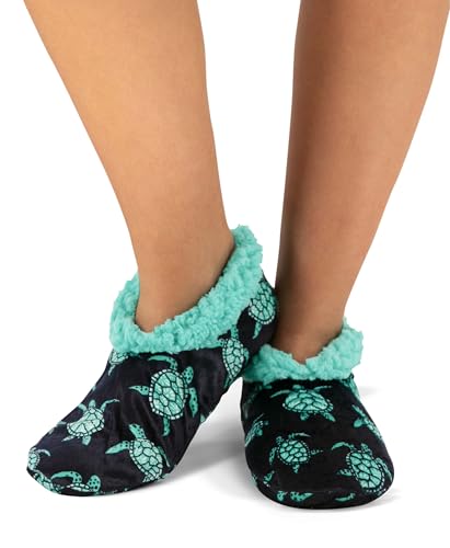 Image of Lazy One Fuzzy Feet Slippers for Women, Cute Fleece-Lined House Slippers, Cute Slipper Socks
