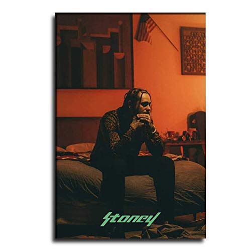 YERQ Post Malone Stoney Poster Poster Decorative Painting Canvas Wall Art Living Room Posters Bedroom Painting 24Ã—36inch(60Ã—90cm)