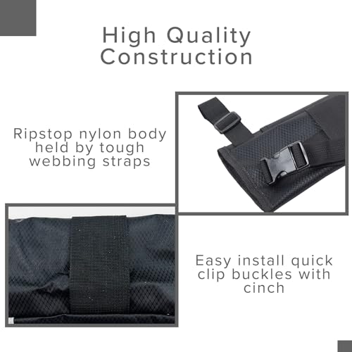 AlveyTech Universal Cane Holder - Bag fits Drive, Pride, Jazzy, Golden, Mobility Scooter, E-Bikes, Rollators Medical Wheelchair, Electric Power Chair, Walker, Transport Wheel Chair Storage Accessories