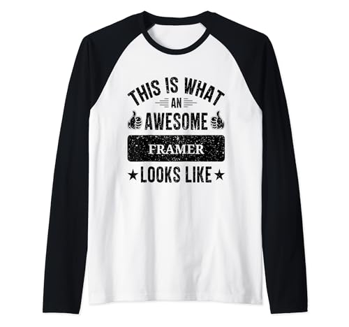 Framer gifts funny quote Framer Raglan Baseball Tee