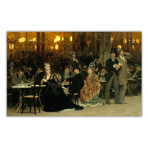 Kit peinture 5D Café parisien de Repin pour adultes et enfants 40x50 cm