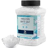 Soeos Himalayan White Salt, Coarse Grain, 80 oz (5 lb / 2.25 kg), Natural Crystal Salt for Grinder Refill, Cooking, Brining & Seasoning.