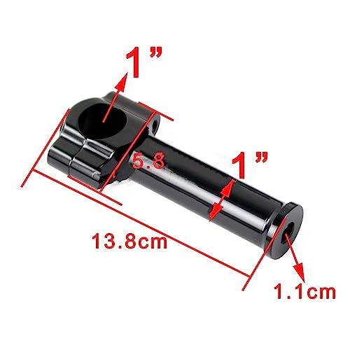 Pontet de guidon moto 25mm en aluminium usiné pour XL883 et XL1200 - 3