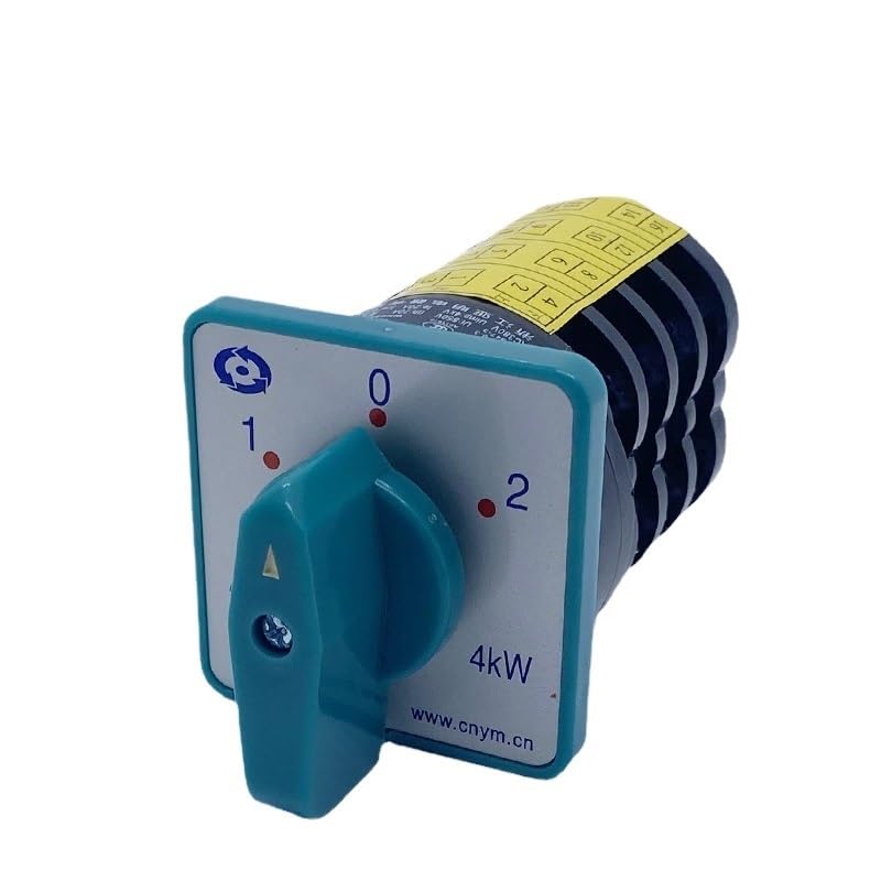 Change Over Switch Three Position 20A 4kw Four Levels Rotary Cam Combination Selector Silver Contact