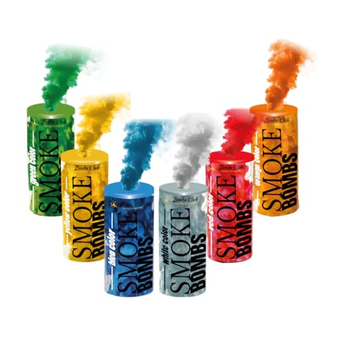 Lot de 6 Fumigènes à Main ± 50 Secondes Multicolores –...