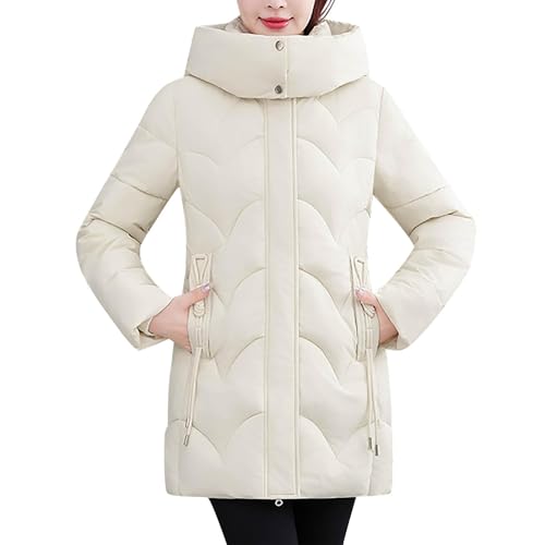 Chaqueta acolchada acolchada para mujer del Reino Unido, abrigo desmontable para mujer, ropa de abrigo con cremallera y botón, chaqueta gruesa y cálida, abrigo para deportes al aire libre, senderismo