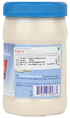 American Garden Mayonnaise Eggless, 473 ml Jar