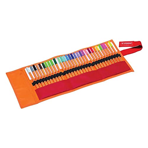 Caneta Ponta Fina – STABILO point 88 – Estojo nylon com 30 unidades – Em 25 cores + 5 cores neon