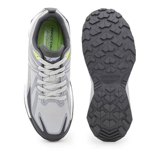 Image of Red Tape Men's Sneakers Off White Olive Mesh TPU Round Toe Lace-Up