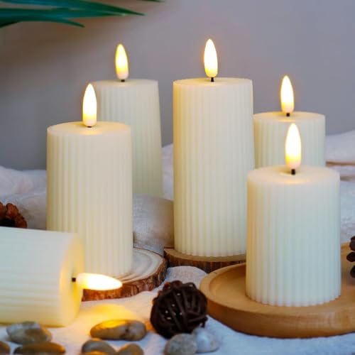 Image of SATYAM KRAFT 6 Set (18 Pcs) LED Tea Light Candles | Flameless, Smokeless, Unscented | for Gifting, Home Decor, Room Decoration Lights, Balcony & Festival, Wedding Decoration Items (6 Set)
