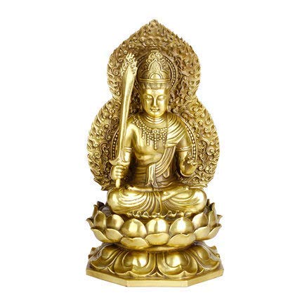 Statue de Bouddha tibétain pour créer un espace vide et zen dans votre salon