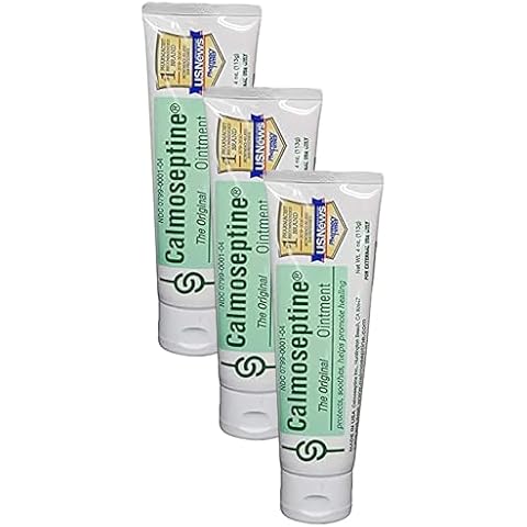 Calmoseptine Ointment Tube, 4 Ounce (Pack of 3) Cover