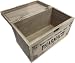 khevga - Caja con Tapa de Madera y decoración con Motivos de...