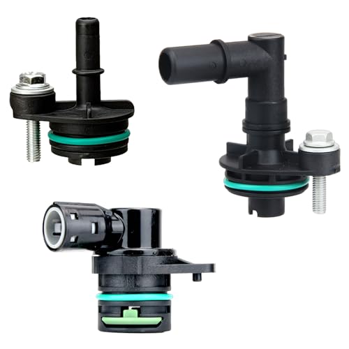 KEZZON 3PCS PCV Valve Set Value Pack Positive Crankcase Ventilation Valve Kit Compatible with Chevy Cruze Equinox Malibu Trax Buick Encore GMC Terrain Replace 12637666 12685407 12665644