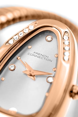 Image of French Connection Silver Analog Dial Watch for Women - FCN0110SRGM