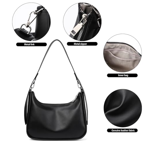 Women's Shoulder Bag Retro Classic Handbag Zipper Closure3