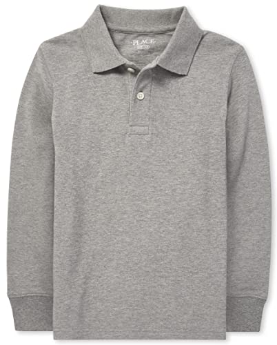 Image of The Children's Place boys Long Sleeve Pique Polo