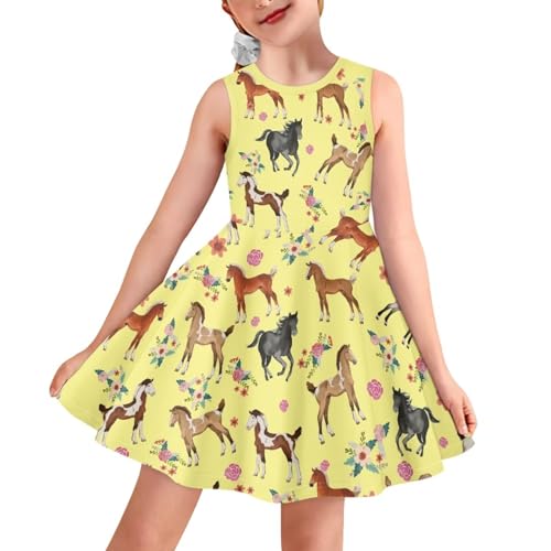 Girls Dresses Sleeveless Dress Cute Toddler Girl Clothes Summer 3-16