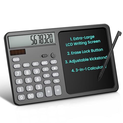 Calculadora de escritorio con tirador para organizar la contabilidad de tu negocio