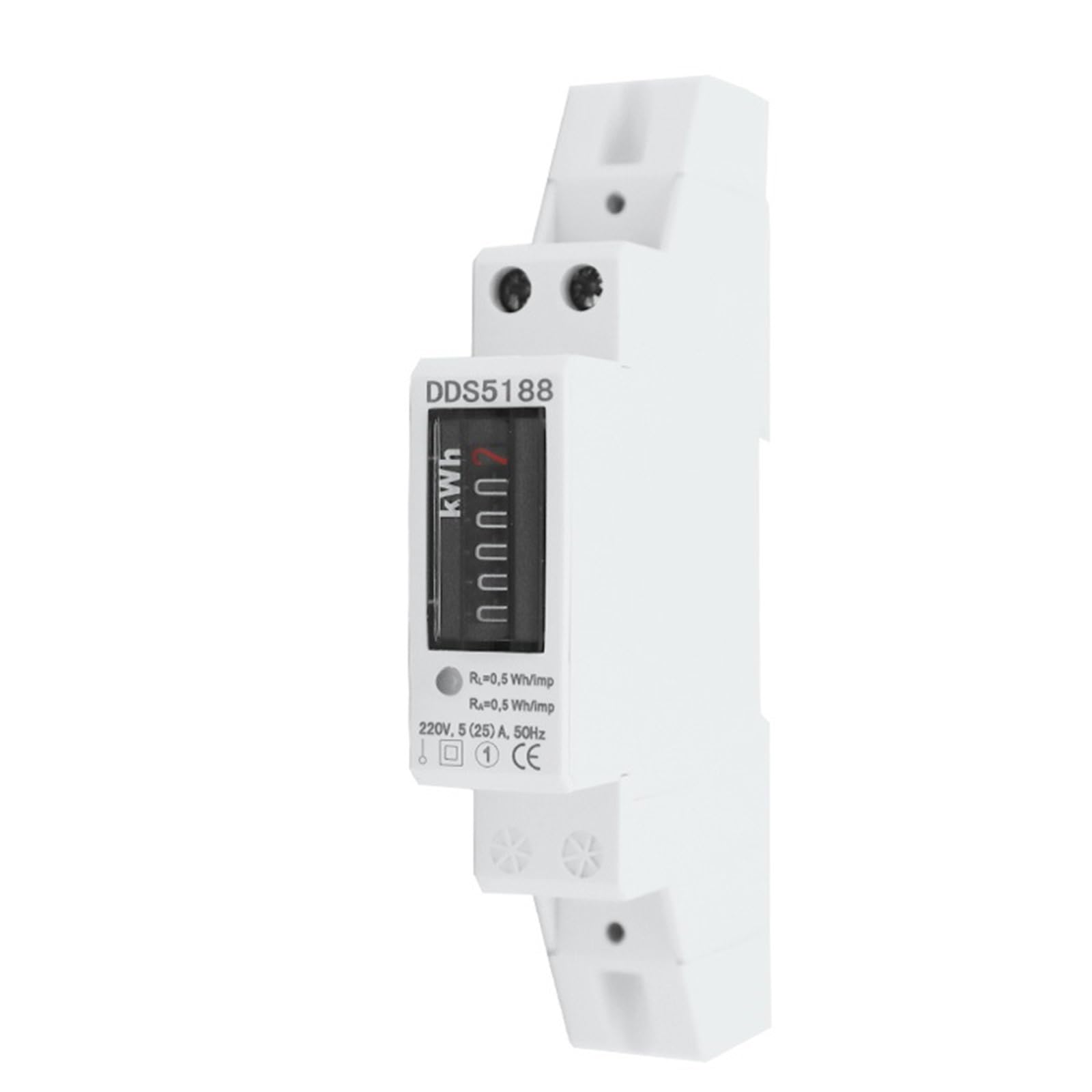 Compteur d'énergie kWh rail DIN wattmètre monophasé 220V 32A consommation électricité DDS518