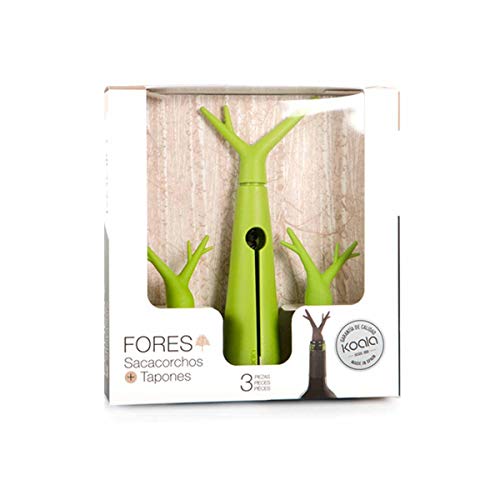 Koala Internatioal Kit Sacacorchos, Nylon, Verde, 20x9.5x21 cm, 3 Unidades Cover