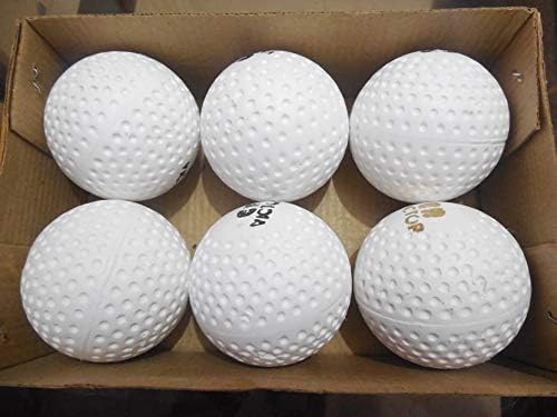 Wario White Pu Turf Hockey Ball Pack of 6