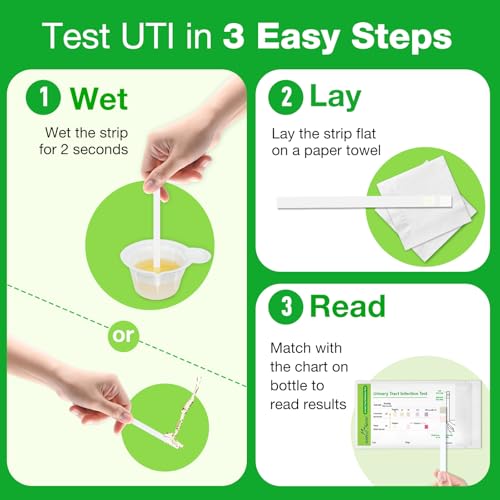 Image of Easy@Home UTI Test Strips Monitor Urinary Tract Bladder Infections, 15 Pack Quick Urine Test Kit Reliable Urinalysis Results, OTC Use (UTI-15P) | Monitor Urinary Tract Bladder Infections, Quick Urine Test Kit Reliable Urinalysis Results, OTC Use (UTI-15P)