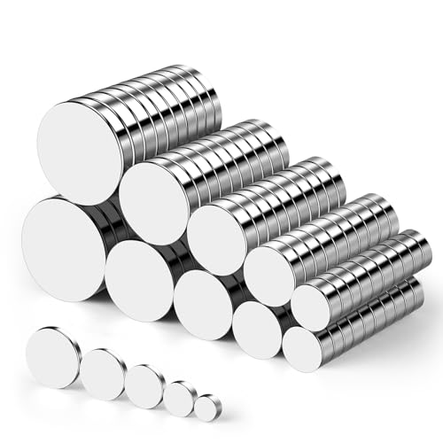 Strong 100P Small Magnets, Tiny Rare Earth Magnet, 5 Assorted Sizes
