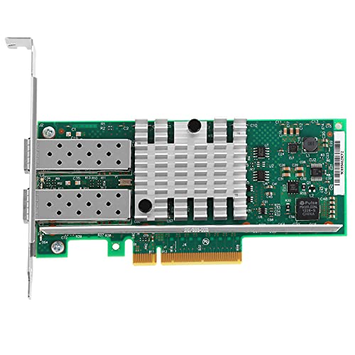 Vogzone Tarjeta de Red X520-DA2, Adaptador 10GbE 2X SFP+ PCIe 2.0 x8 NIC con Intel 82599ES, Compatible con Windows y Linux miniatura 2