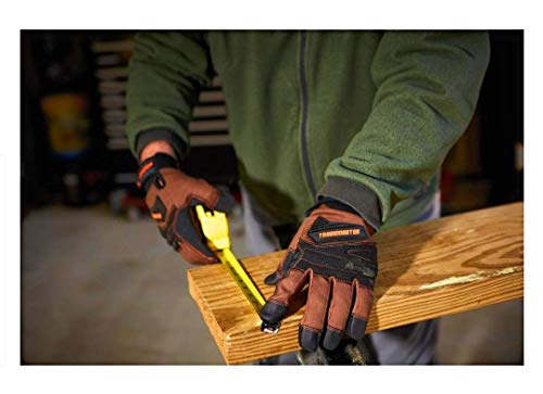 Image of Firm Grip Trademaster Size Large Duck Canvas Gloves tan Touchscreen Compatible