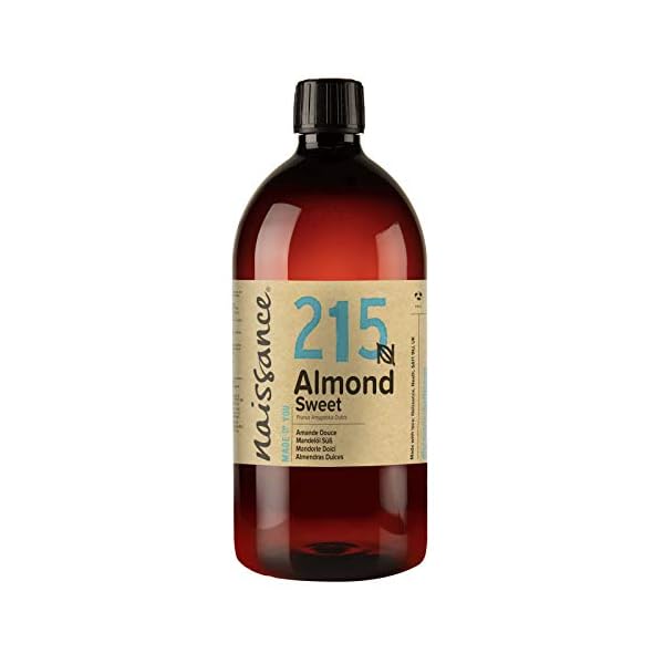 Naissance Natürliches Süßes Mandelöl (Nr. 215) 3 x 1 Liter – Vegan, Gentechnikfrei – Ideal zur Haar– und Körperpflege…