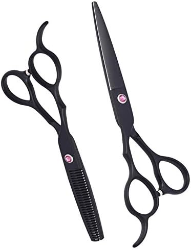 Left-Handed Hair Cutting Scissors Set - 2 Pcs Professional Hairdressing Shears for Salon Use, Precision Cutting Tools for Stylists and Home Use, Ergonomic Design