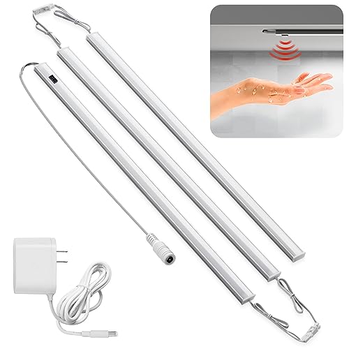 AuyiHomu バーライト LED キッチンライト タッチレス 調光 マグネット 連結可能 40cm 12V 間接照明 明るい 薄型 スリム 工事不要 棚下/台所/洗面所/パソコン照明/読書(昼光色/6000K)