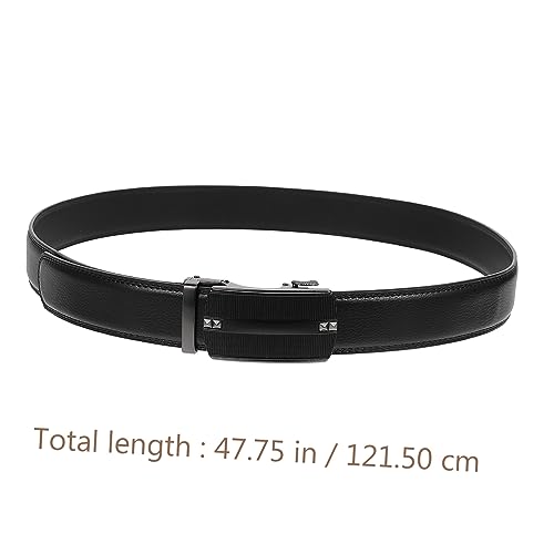 BESPORTBLE 1pc Men Leather Automatic Buckle Belt Waistband for Casual and Business Wear Stylish and Comfortable Design2