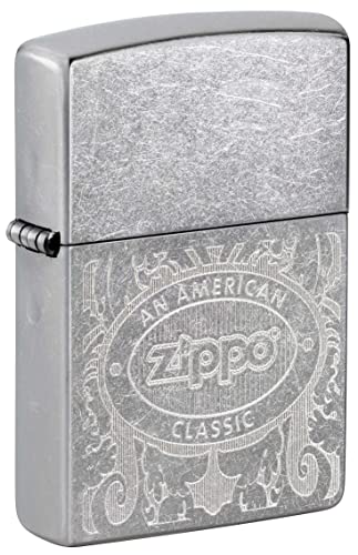 Encendedor Zippo clásico con grabado Street Chrome miniatura 1