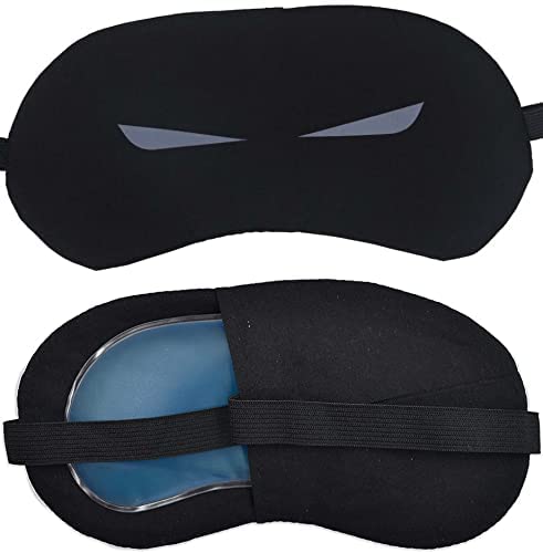 SONEEV MART (PACK OF 1) Eye Mask For Sleeping Men Women With Cooling Gel For Night Deep Sleep, Dark Circles, Puffy Eye's, Dry Eyes And Eye Fatigue (Black, One Size)-image-40