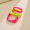 ENSKEFEN 3PCS Colorful Acrylic Resin Bangle Bracelet for Women Wide Chunky Irregular Geometric Acrylic Bracelets Fashion Bold Statement Resin Bangles Jewelry #4