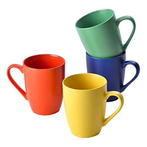 Set 4pcs Tazas 330ml gres Casa Benetton Multicolor Cover