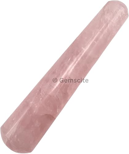 Miniatura 2 de Varita de masaje de amatista con piedras preciosas  Imagen redondeada de cristal raíz chakra Kundalini Yoga Activador Varita 4"