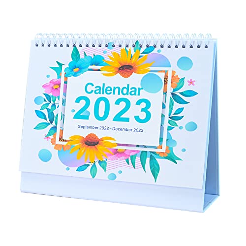 DUTTY Calendario de escritorio 2023; Calendario de escritorio mensual,22,8 CM x 19,6 CM, le deseo felicidad todos los días Cover