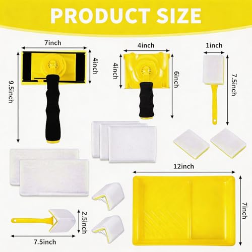 14 Pcs Professional Paint Edger Kit