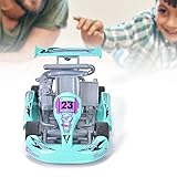 KIMISS 1:32 Scala in Lega Go Kart Racing Auto Indietro Modello Giocattolo per - Blu - Design Realistico, Bordi Lisci e Materiali Ecologici (verde chiaro)