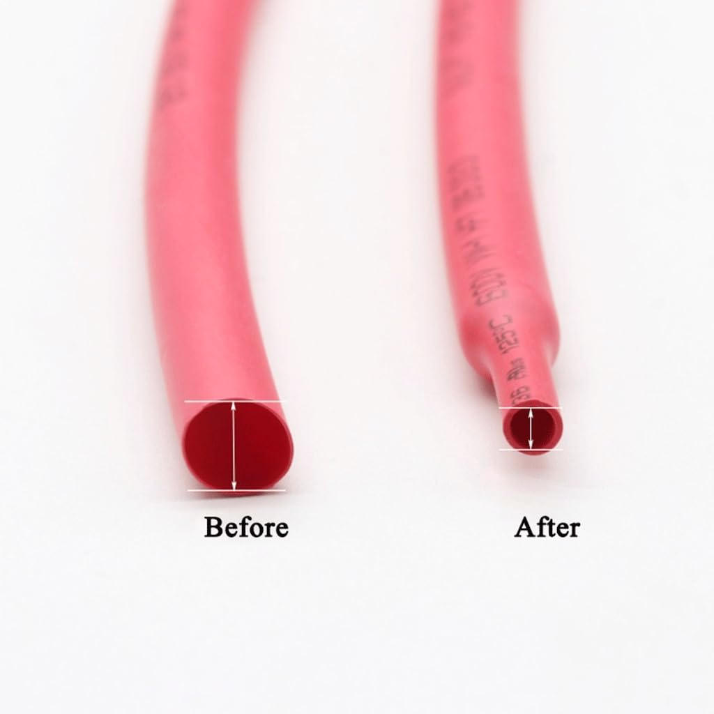 Tubo termorretráctil, Tubo termorretráctil de 1 metro, funda térmica poliolefina 2:1, aislante, resistente al desgaste(3.5mm)
