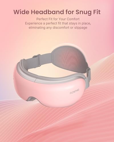 Image of RENPHO Eyeris 1 Eye Massager with Heat, Birthday Day Gifts for Women Men Mom Dad Her Him, Eye Mask for Migraine, Smart Sleep Mask for Dry Eyes Relax, Reduce Strain