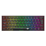 Teclado Mecânico Gamer Redragon Anivia Pro RGB Preto 60% Switch Redragon Marrom Low Profile K614RGB-PRO (PT-BROWN)