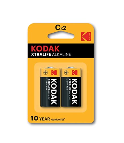 KODAK - Piles - XTRALIFE Alcaline - C / LR14 - Pack de 2