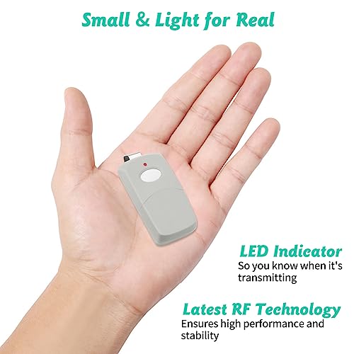 2 Replacement for Multicode Linear 3089 Garage Gate Door Opener Remote Transmitter,308911,MCS308911,10 dip Switch 300mhz,Grey - Image 4